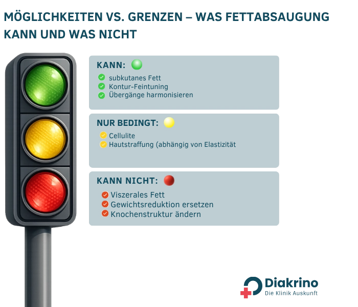 Möglichkeiten vs. Grenzen – was Fettabsaugung kann und was nicht