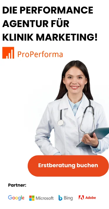 Werbemittel Klinik Marketing Hochkant Variante 2