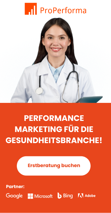 Werbemittel Hochformat Klinik Marekting Variante 3