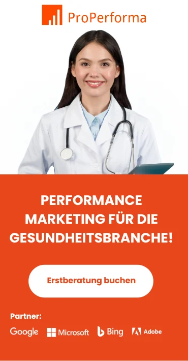 Werbemittel Hochformat Klinik Marekting Variante 3