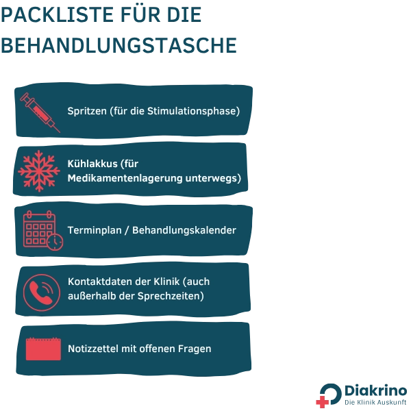 Packliste für die Behandlungstasche Packliste für die Behandlungstasche