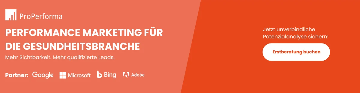 Werbemittel Klinik Marketing Variante 2